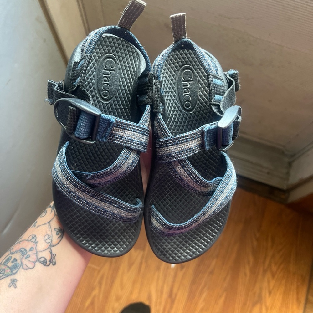 Chaco Kids Strappy Blue Sandals